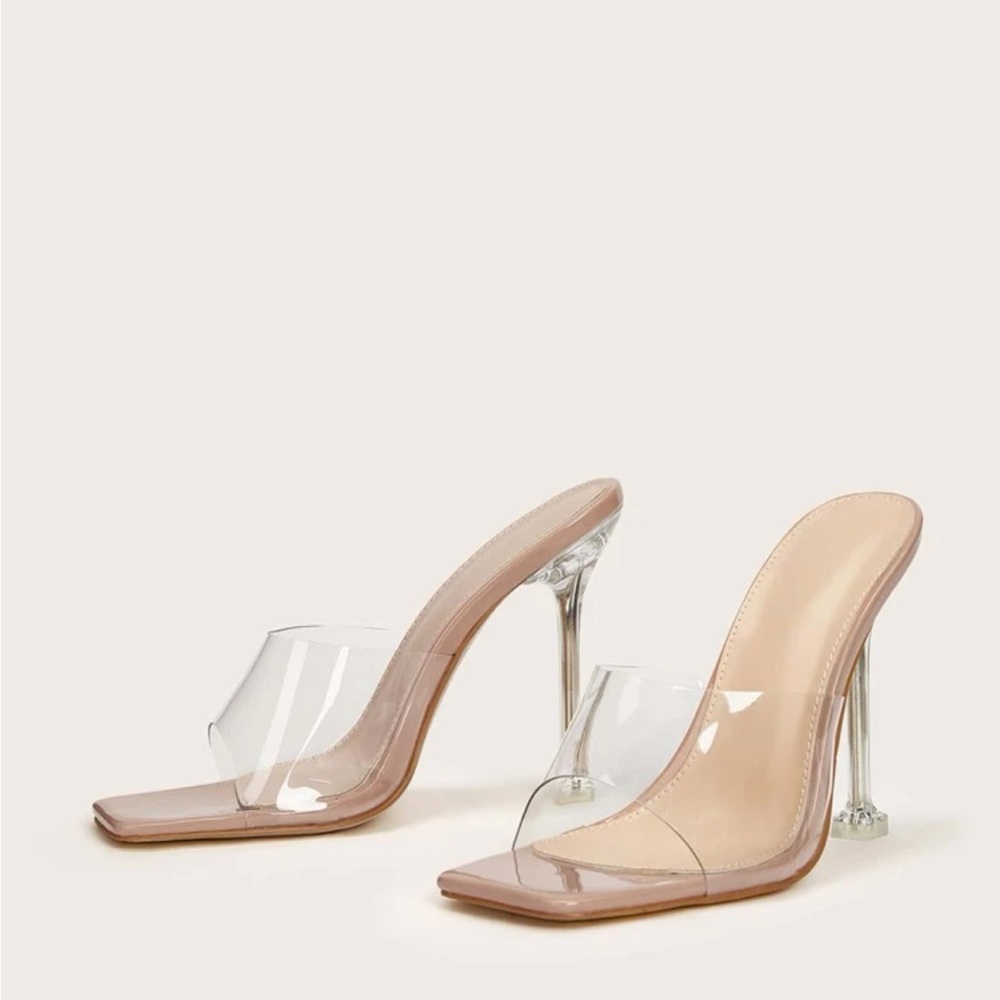 Clear heels